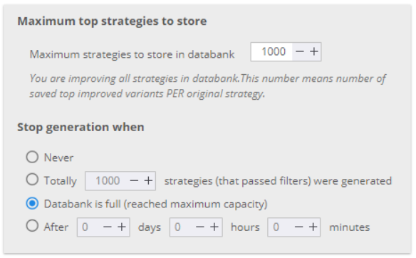 Builder menu Ranking&Filtering
