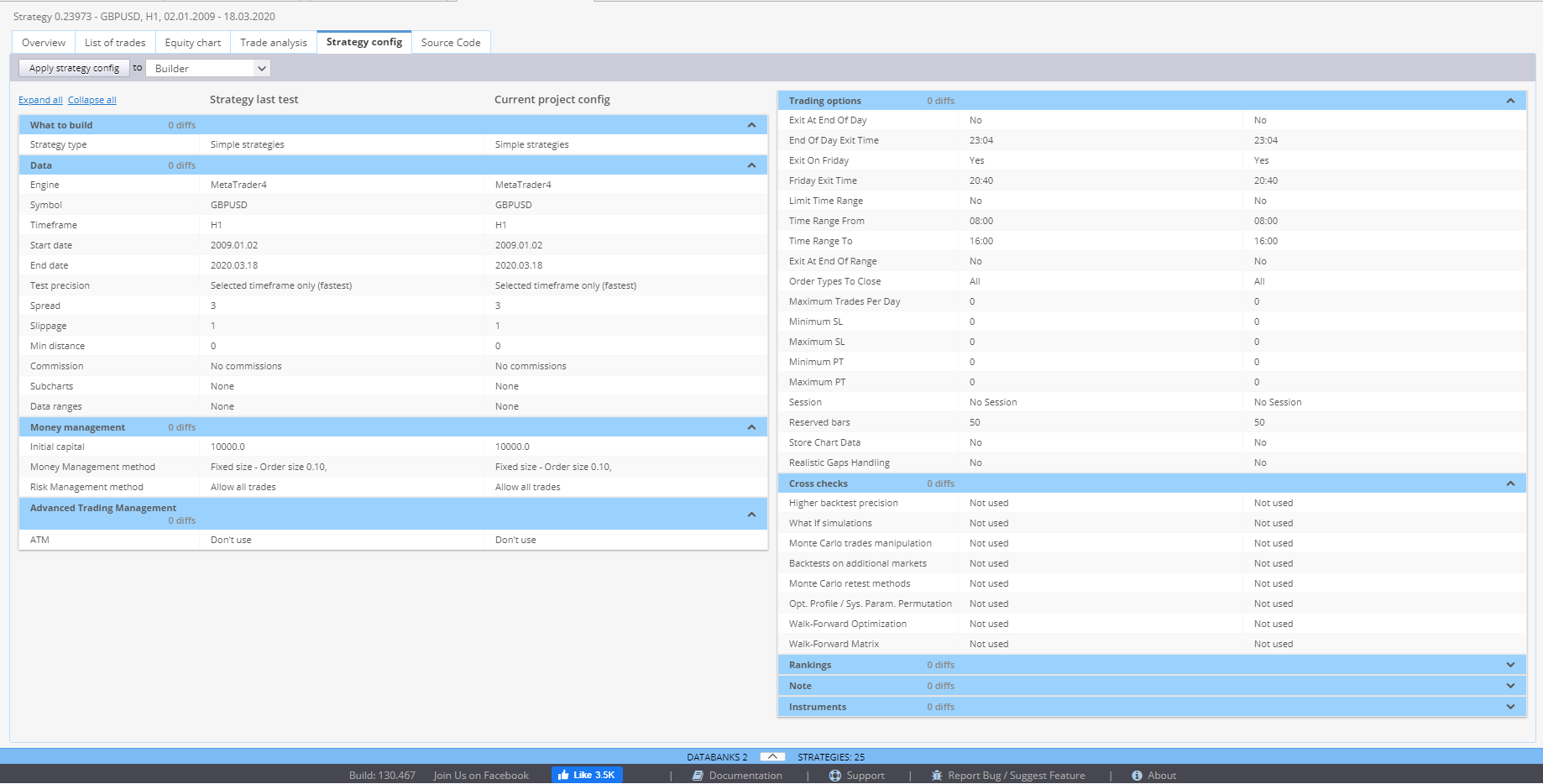 Results Strategy Config