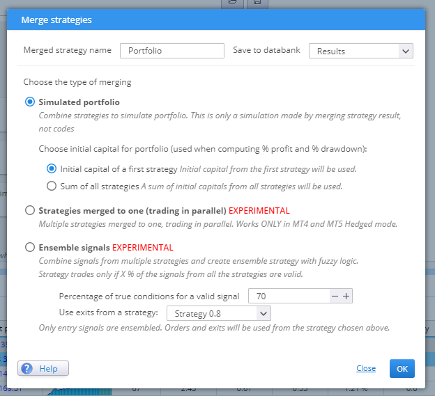 Merge Strategies Settings