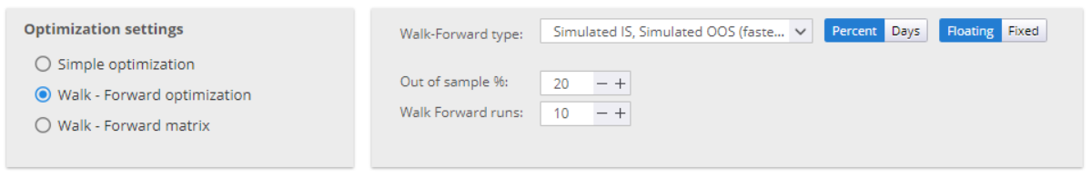 Walk-Forward Optimization