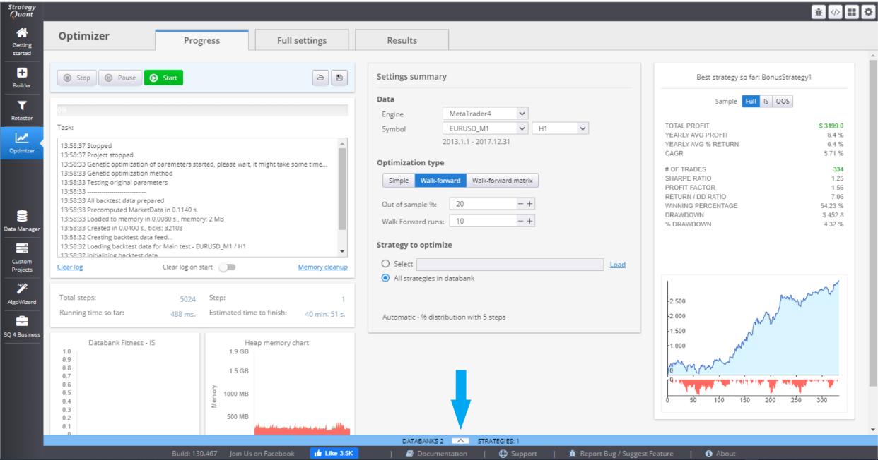 Optimizer Databank