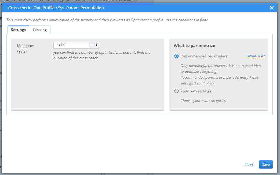 Opt.Profile / Sys.Param.Permutation